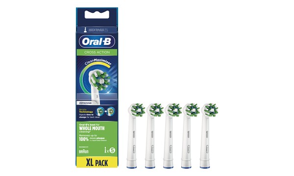 Oral-B CrossAction Black Refill Heads 8 pack