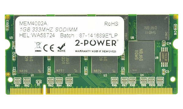 Tecra S2-223 1GB PC2700 333MHz SODIMM