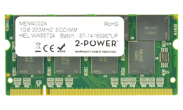 Tecra M2-312 1GB PC2700 333MHz SODIMM