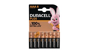 Duracell Plus Power AAA 8 Pakke af Batterier