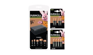 Duracell 1h Multi Charger + AA/AAA Packs