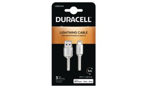 Duracell 1m USB-A til Lightning-kabel