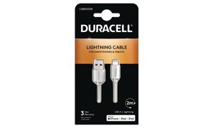 Duracell 2m USB-A til Lightning-kabel