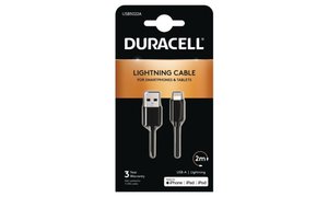 Duracell 2m USB-A til Lightning-kabel