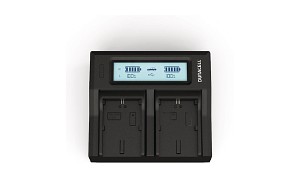 Alpha NEX-FS100 Duracell LED Dual DSLR Battery Charger