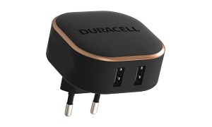Duracell dobbelt 17W USB-A oplader